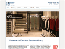Tablet Screenshot of elevators.com.au