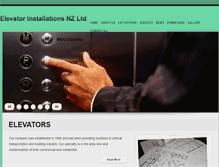 Tablet Screenshot of elevators.co.nz